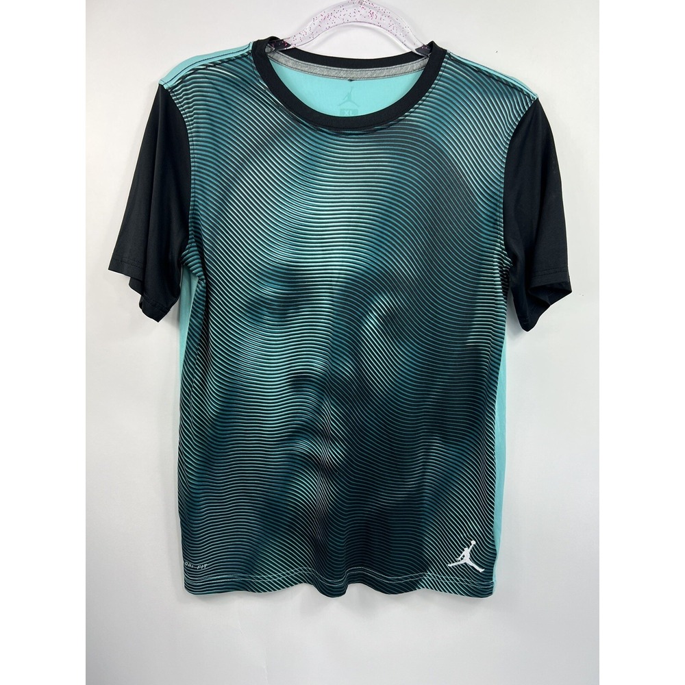 Nike Dri Fit T-Shirt Men's Sz XL Green/Black Michael Jordan‎ Logo